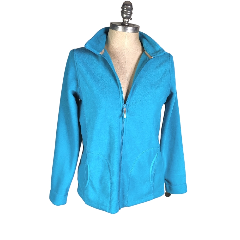 NEW Woolrich Andes Fleece Jacket Blue SOFT Full Zip Small NWT